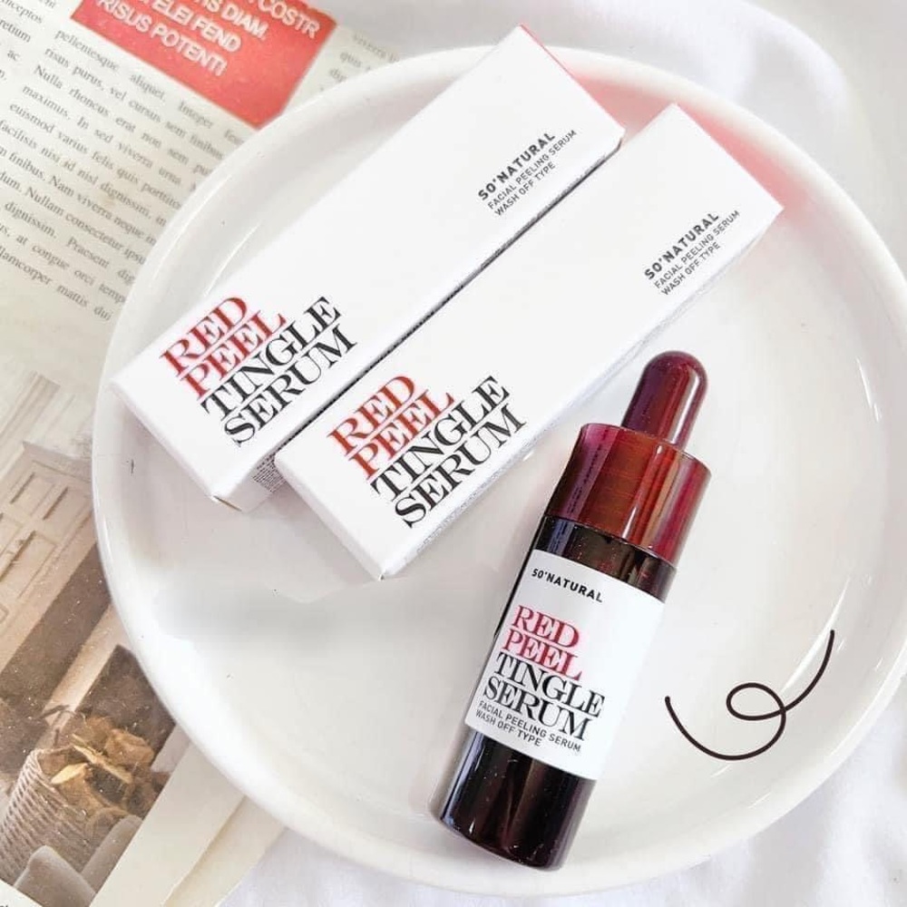 [KOREAN] So'natural Red Peel Tingle Serum Mini -11ml
